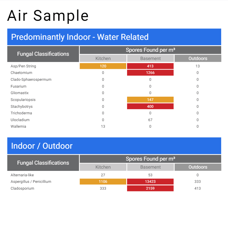 Mould Test - Air